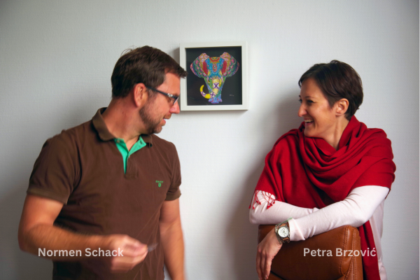 Normen Schack and Petra Brzovic